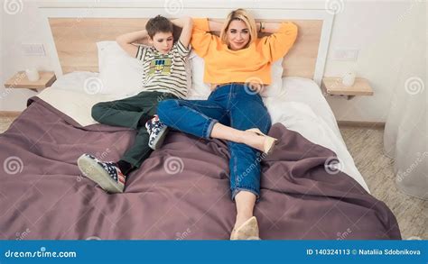 stepmom share bed|Step mommy and stepson share a bed in a hotel room